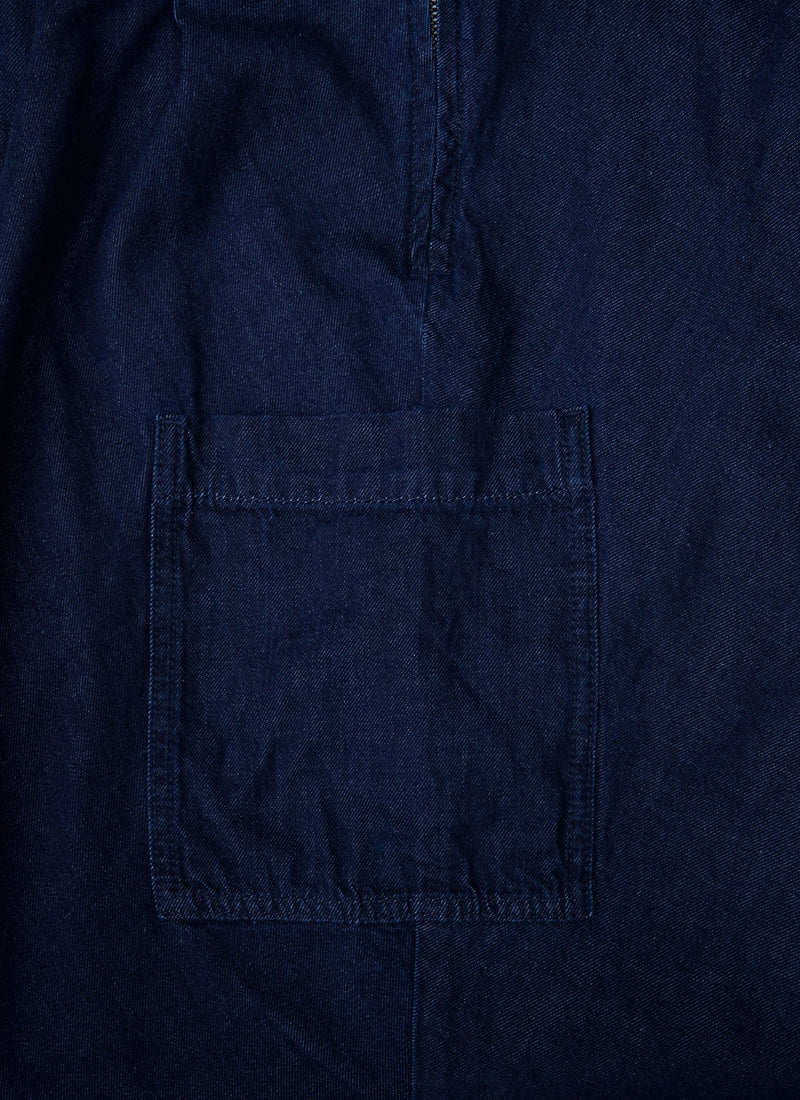 Reworn Denim Fisherman Trousers Size 14 (176) | Indigo