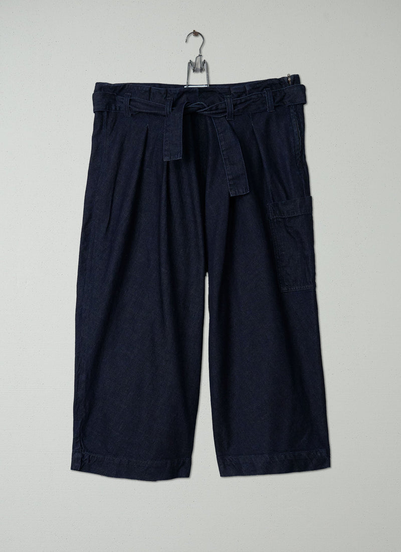 Reworn Denim Fisherman Trousers Size 14 (176) | Indigo