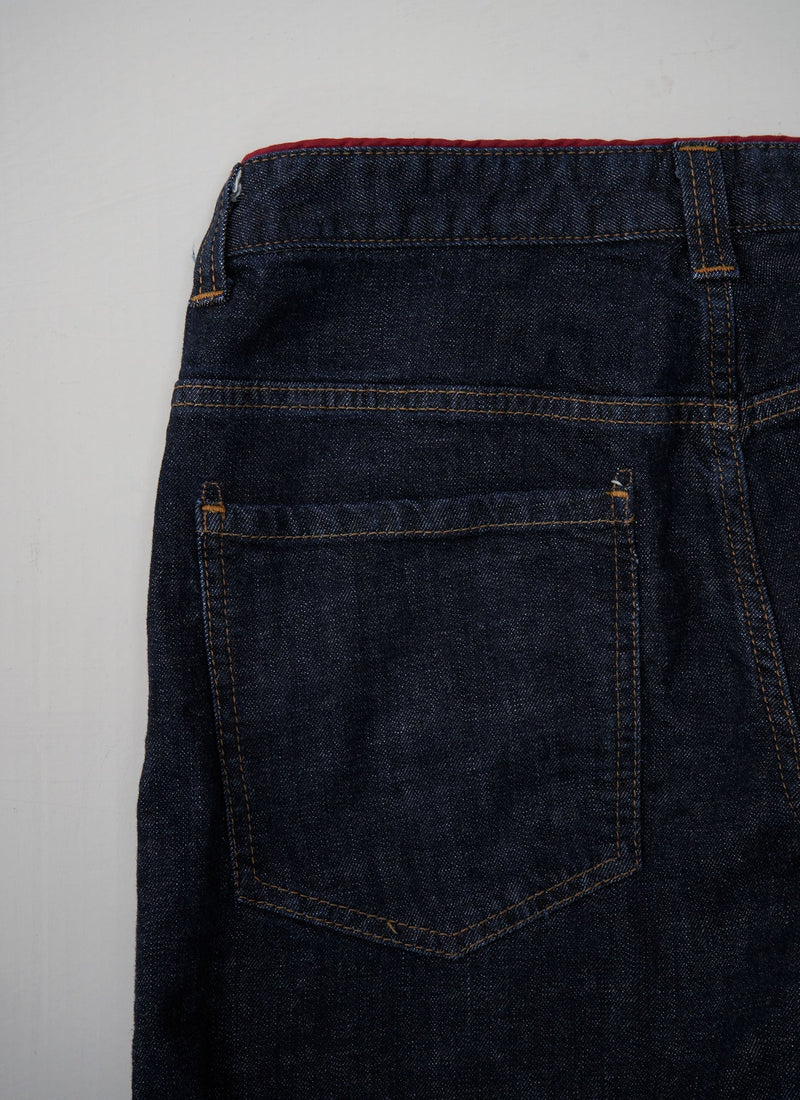 Reworn Denim Easy Jeans Size 10 (123) | Indigo