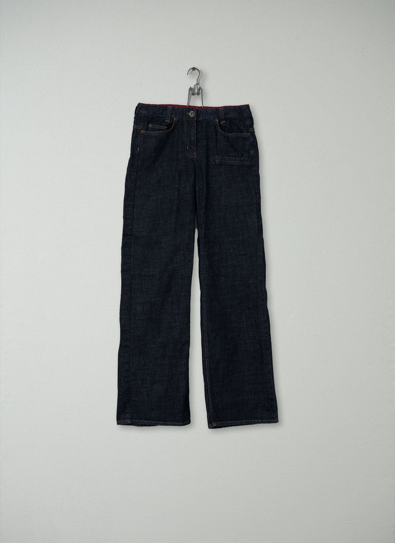 Reworn Denim Easy Jeans Size 10 (123) | Indigo