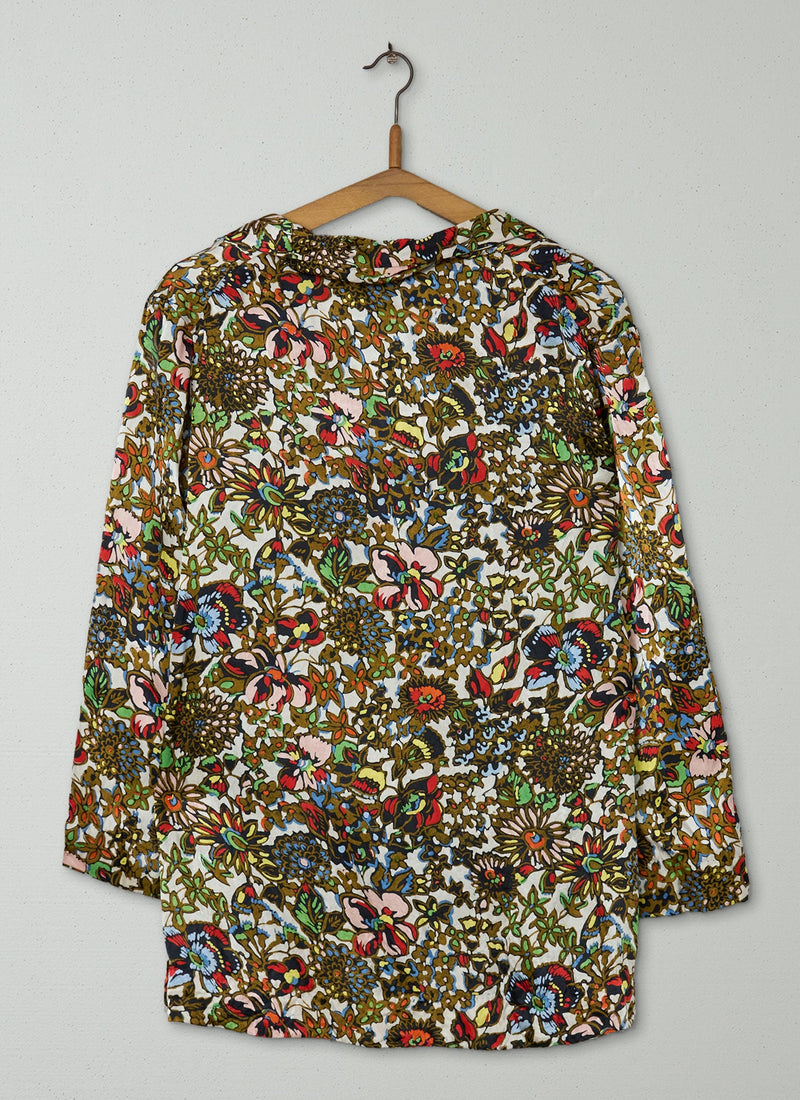 Reworn Marianne Satin Jacket Size 10 (150) | Multi