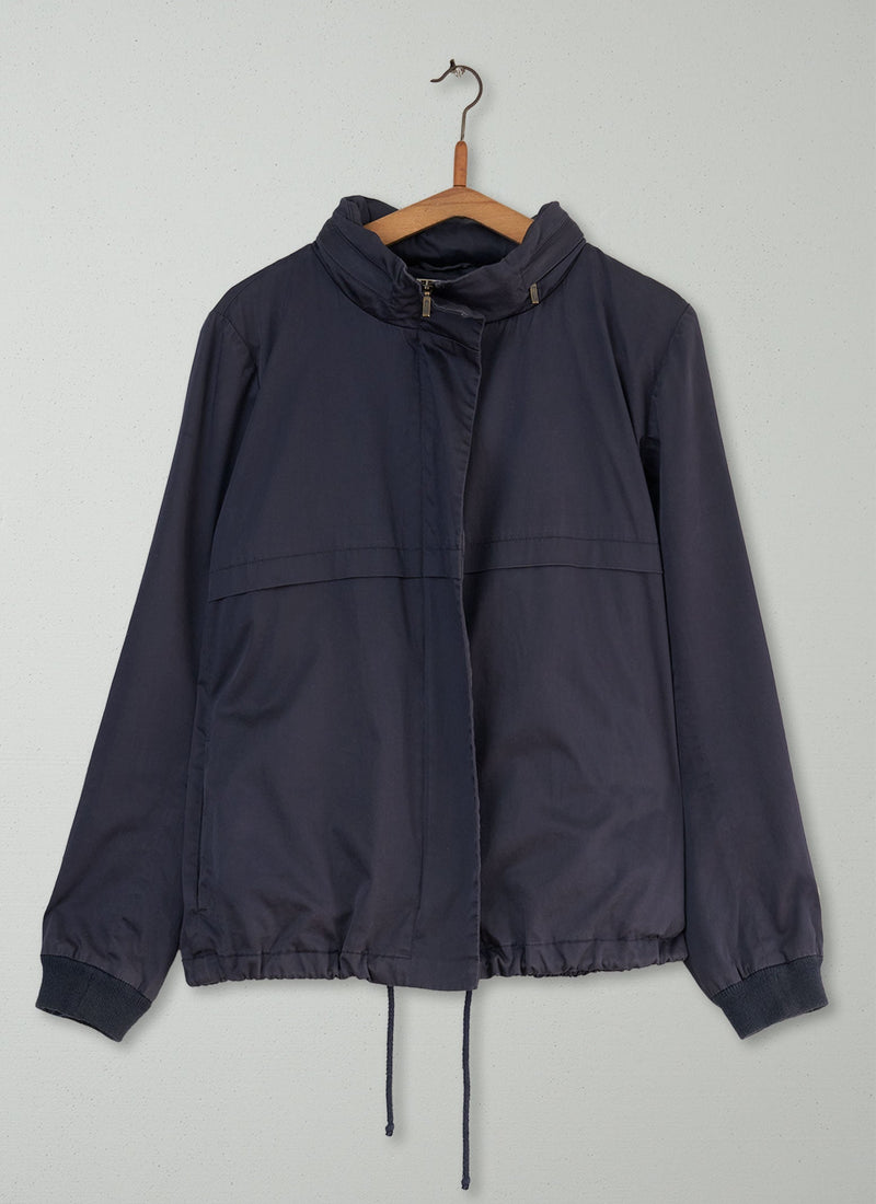 Reworn Sen Rain Jacket Size 16 (050) | Navy