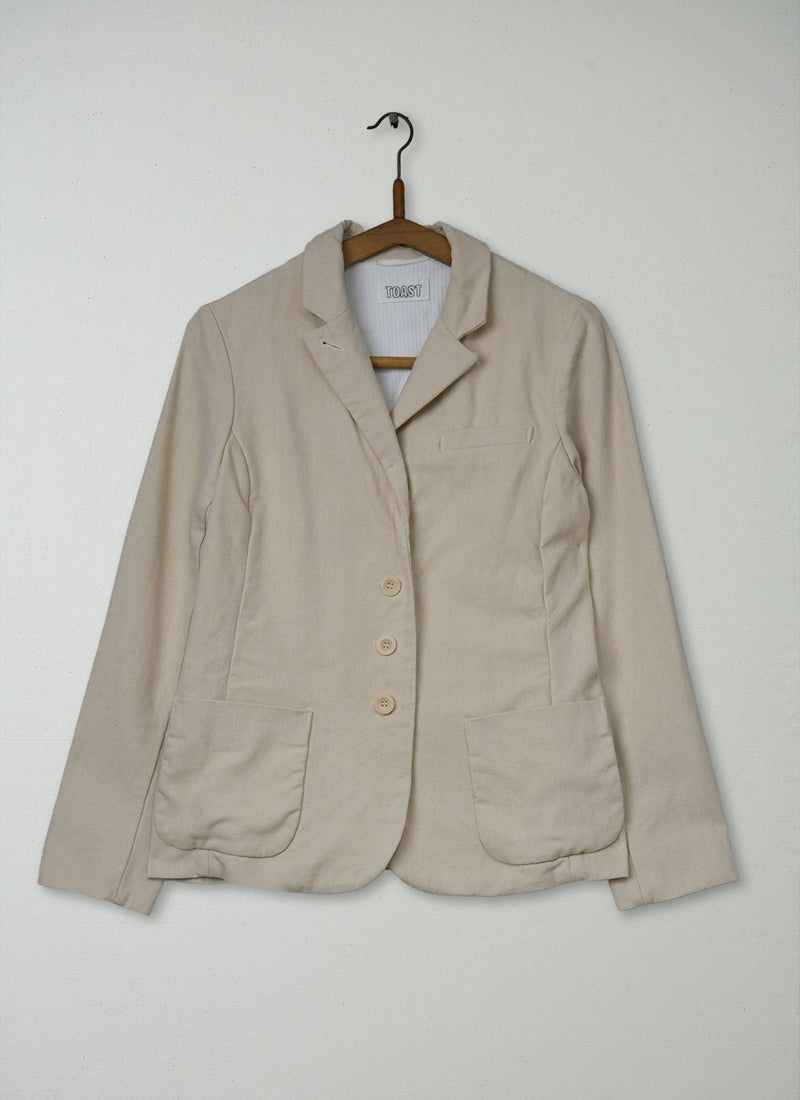 Reworn Keaton Blazer Size 12 (230) | Ecru