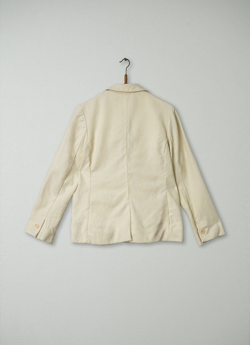 Reworn Keaton Blazer Size 14 (026) | Ecru