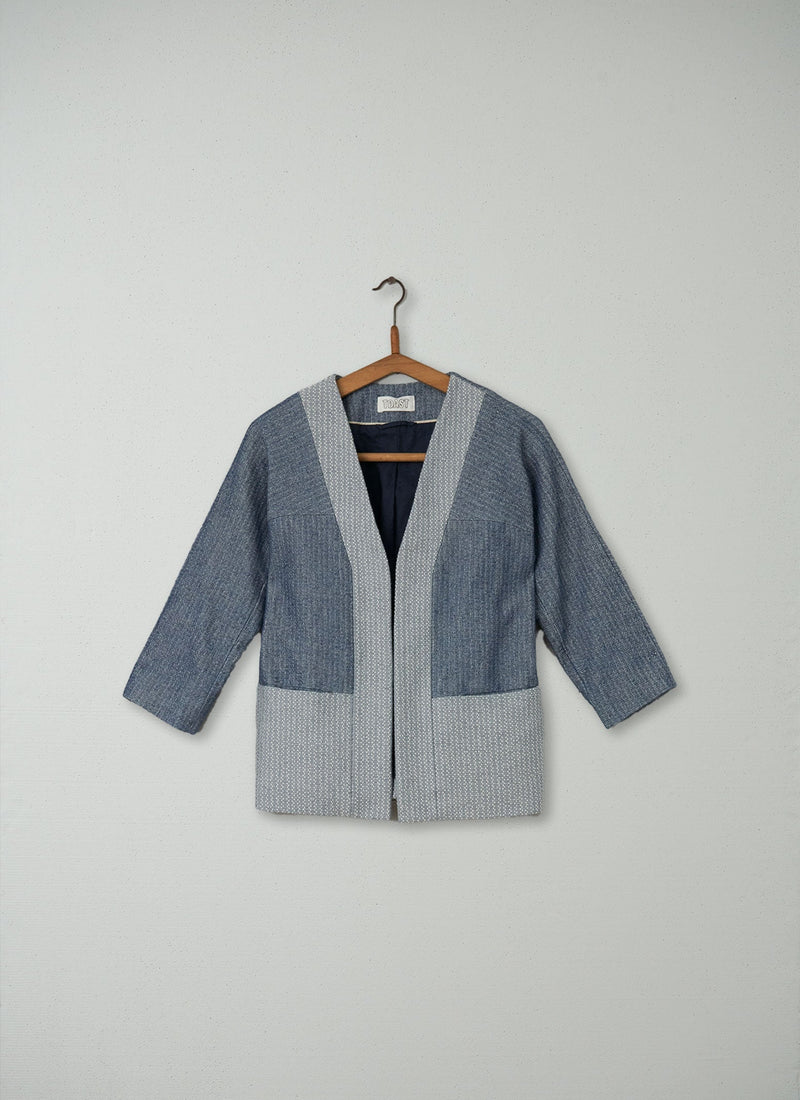 Reworn Awiji Jacket Size 8 (023) | Blue