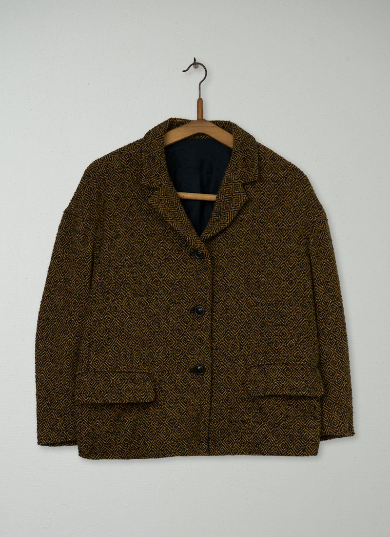 Reworn Tweed Jacket Size 12 (166) | Multi