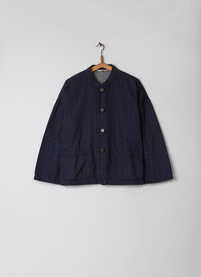 Reworn Indigo Jacket Size 10 (002) | Indigo