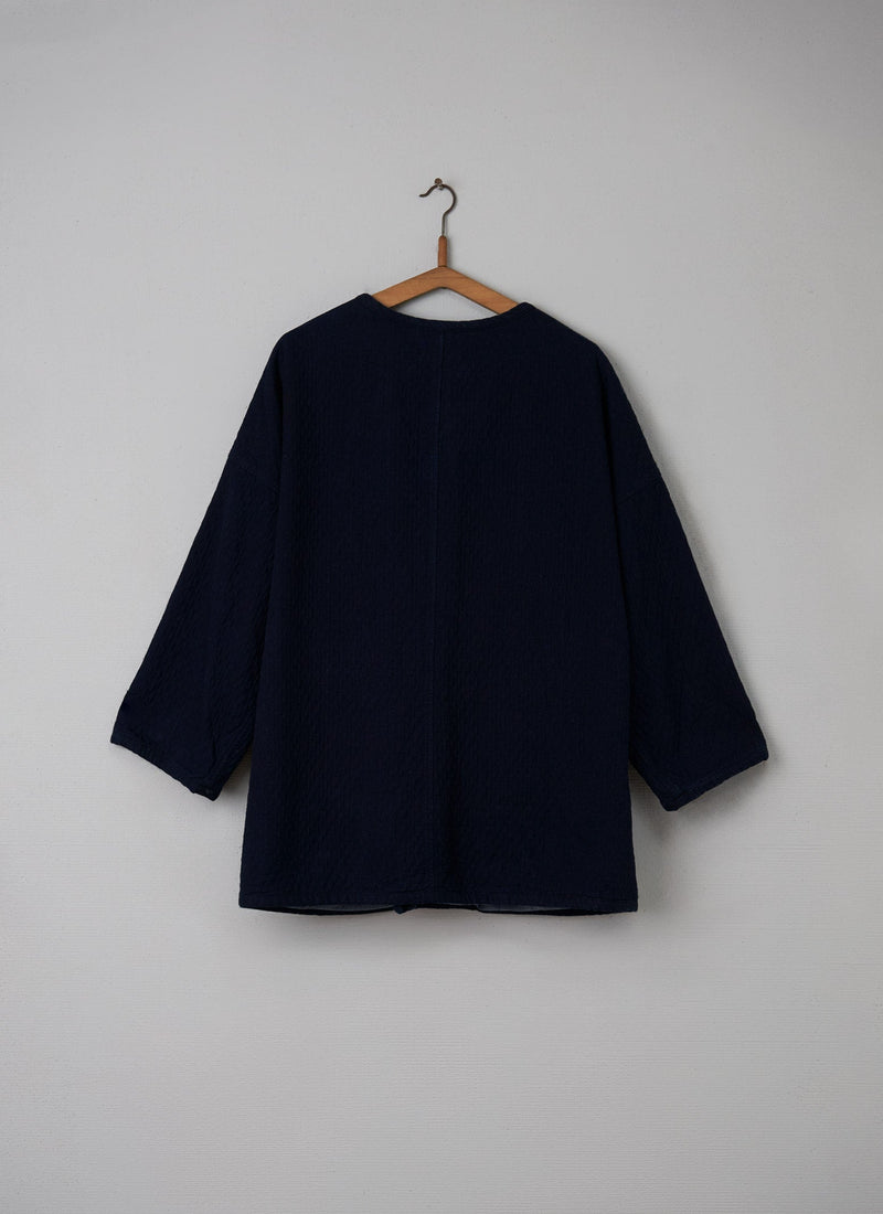 Reworn Matelasse Jacket Size 14 (012) | Indigo