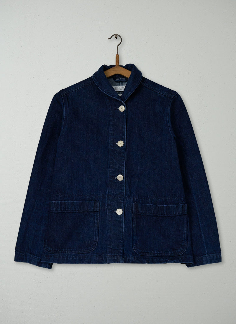 Reworn Denim Workwear Jacket Size 10 (220) | Indigo