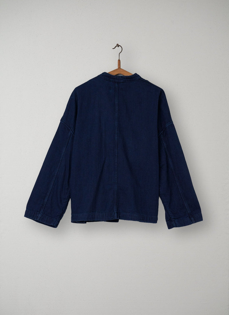 Reworn Indigo Double Faced Jacket Size 16 (010) | Indigo