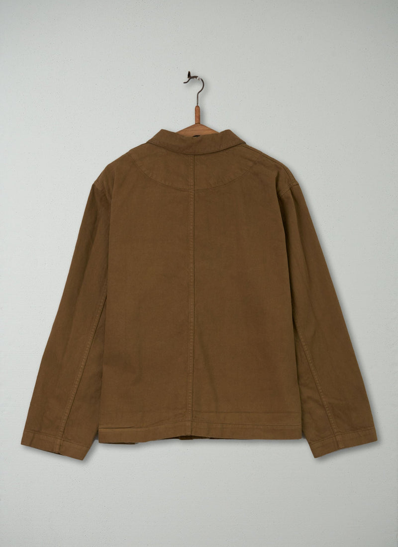Reworn Cotton Twill Jacket Size 18 (043) | Dull Gold