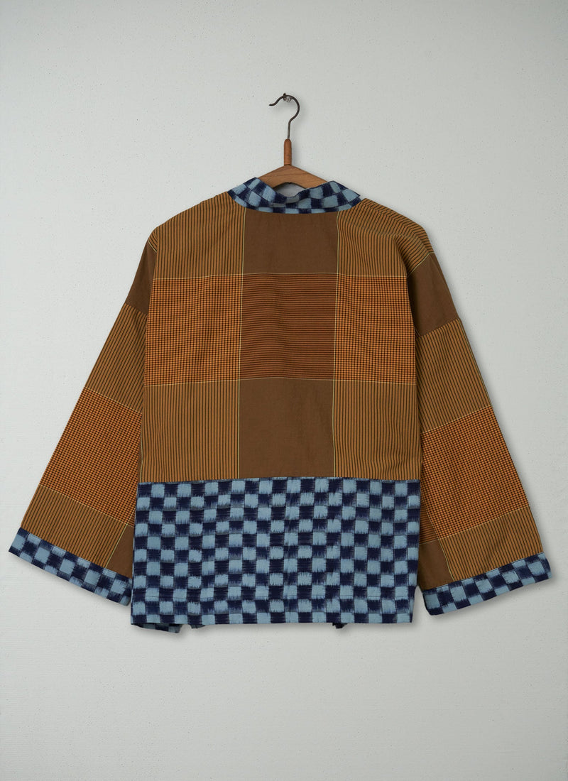 Reworn Ikat Wide Sleeve Jacket Size M (053) | Multi