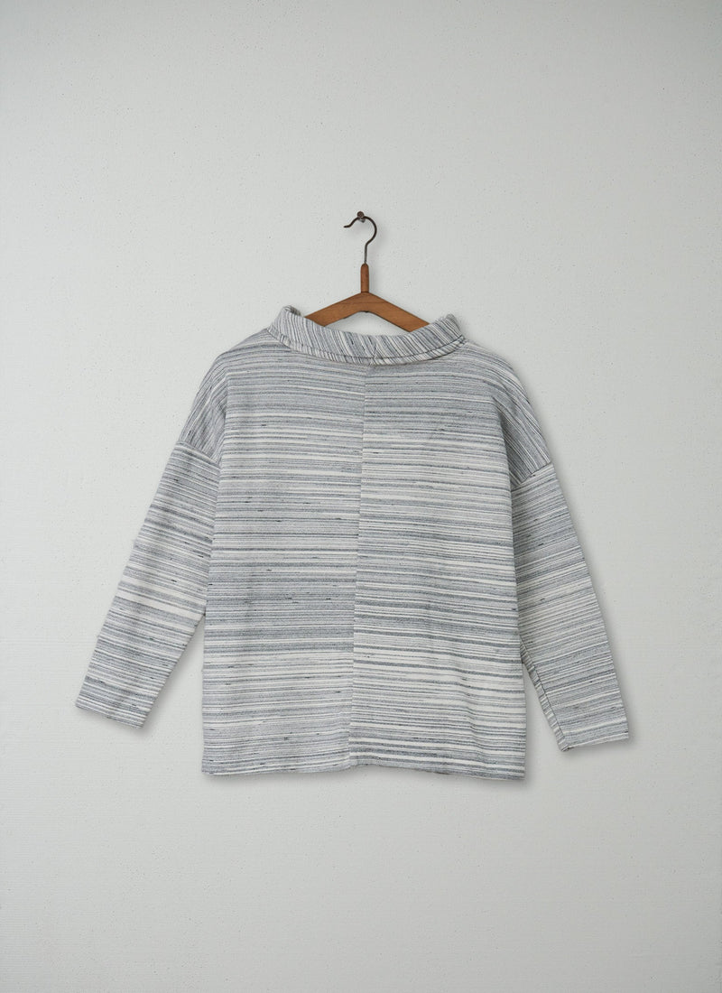 Reworn Aiki Top Size 14 (061) | Ecru/Charcoal