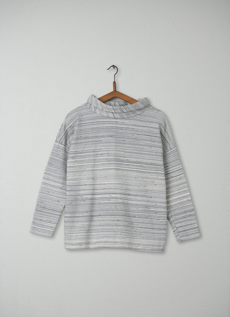 Reworn Aiki Top Size 14 (061) | Ecru/Charcoal