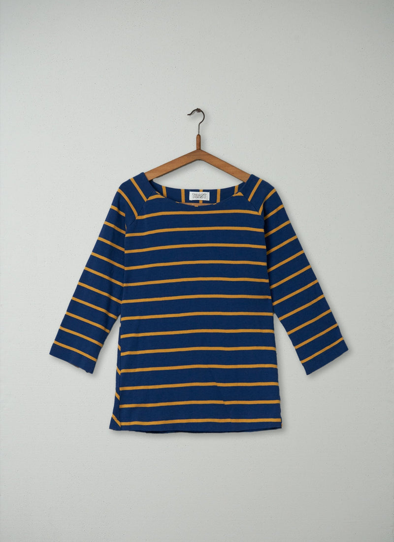 Reworn Interlocked Stripe Tee Size L (017) | Multi
