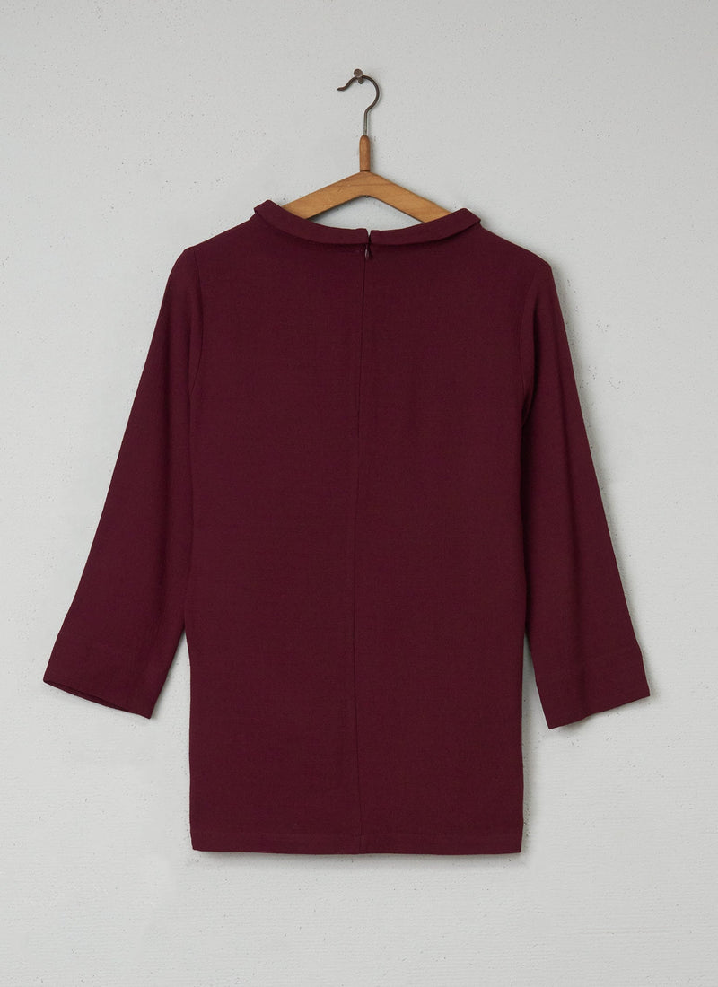 Reworn Nicolet Top Size 6 (025) | Dark Red
