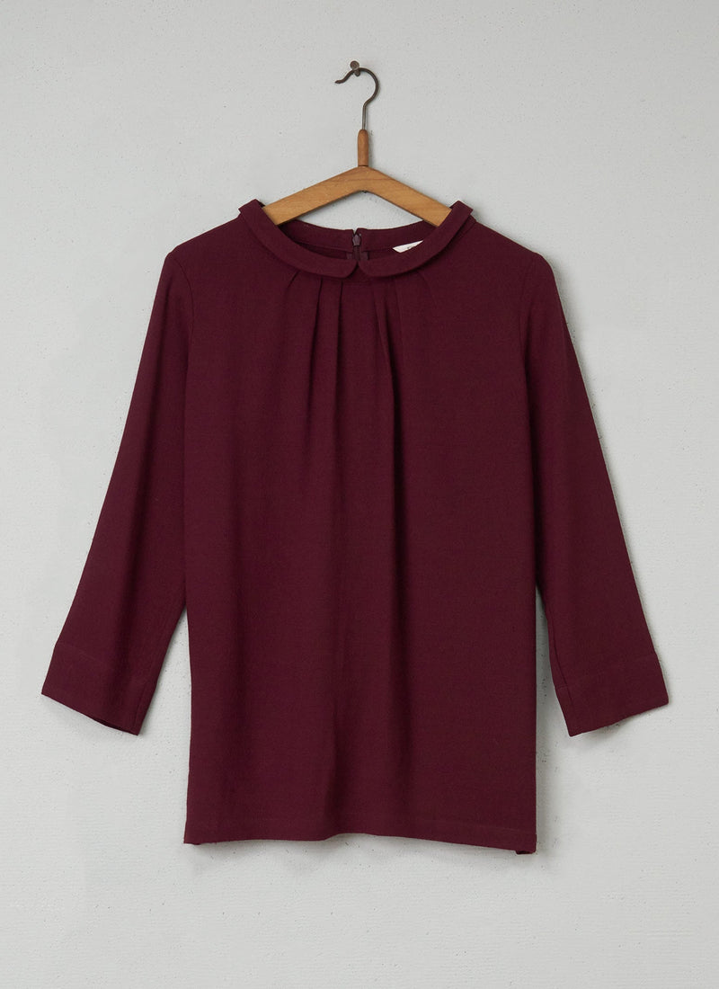 Reworn Nicolet Top Size 6 (025) | Dark Red