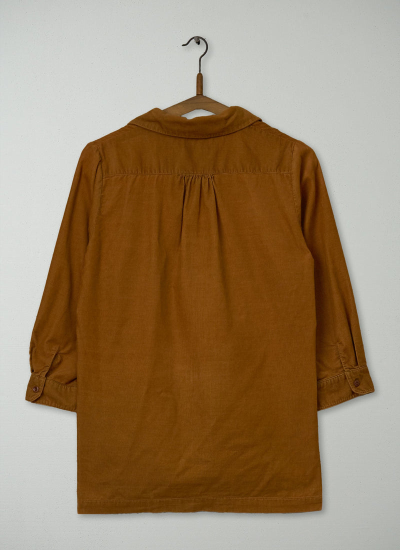 Reworn Fine Cord Shirt Size 8 (861) | Ginger