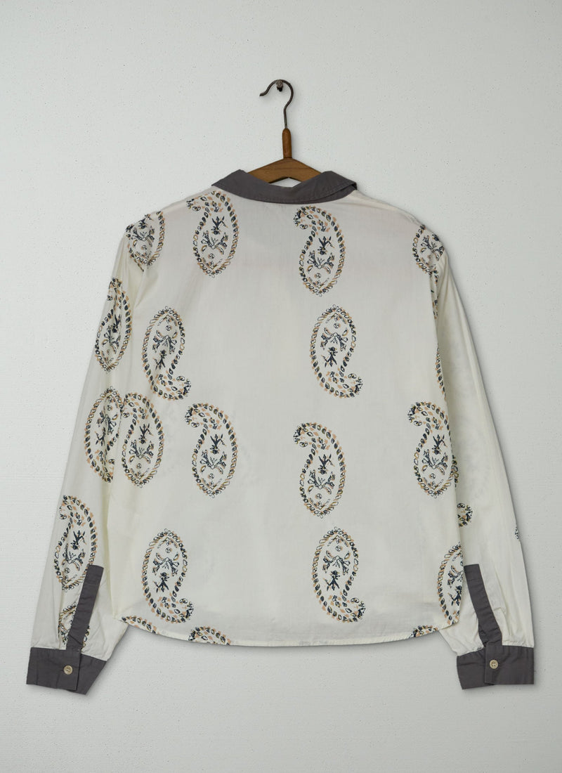 Reworn Paisley Print Shirt Size 12 (1096) | Multi