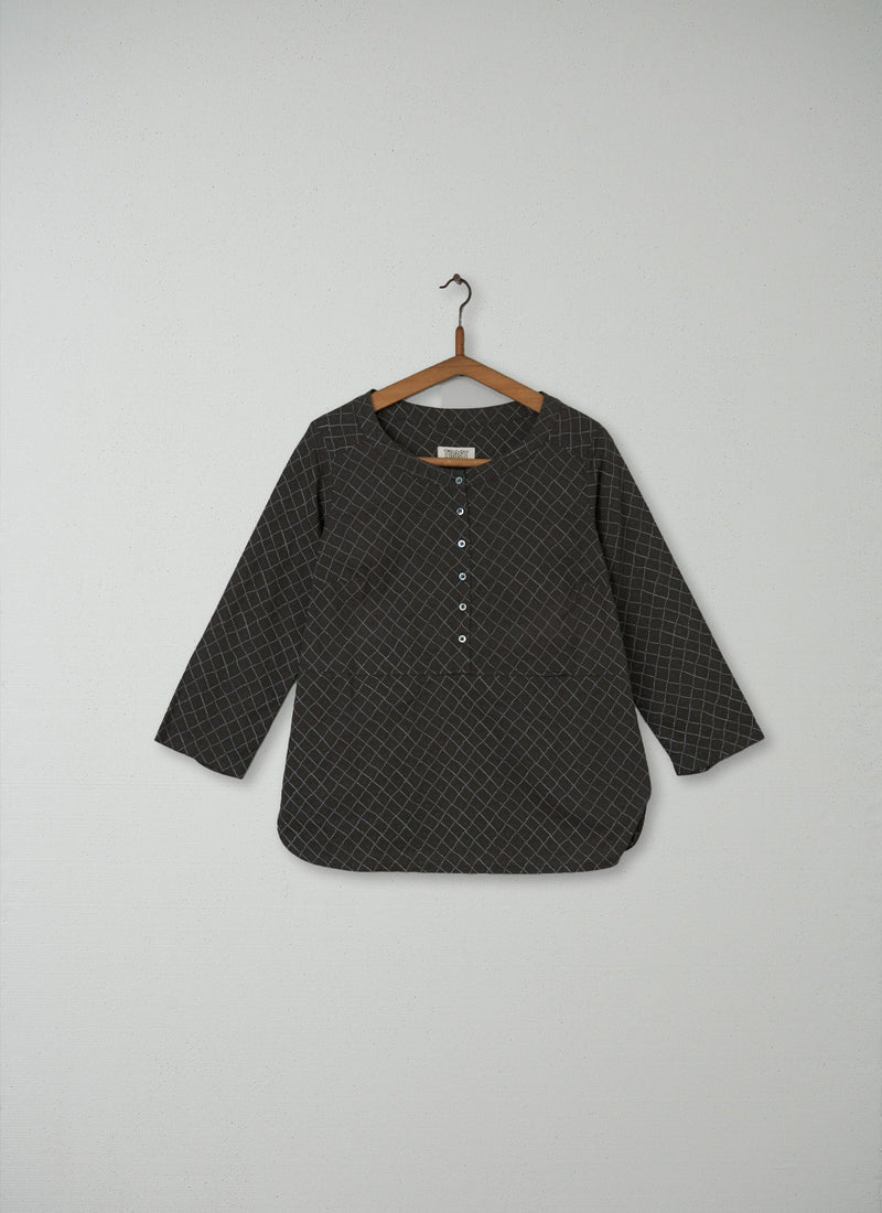 Reworn Niki Slim Shirt Size 12 (084) | Dark Olive
