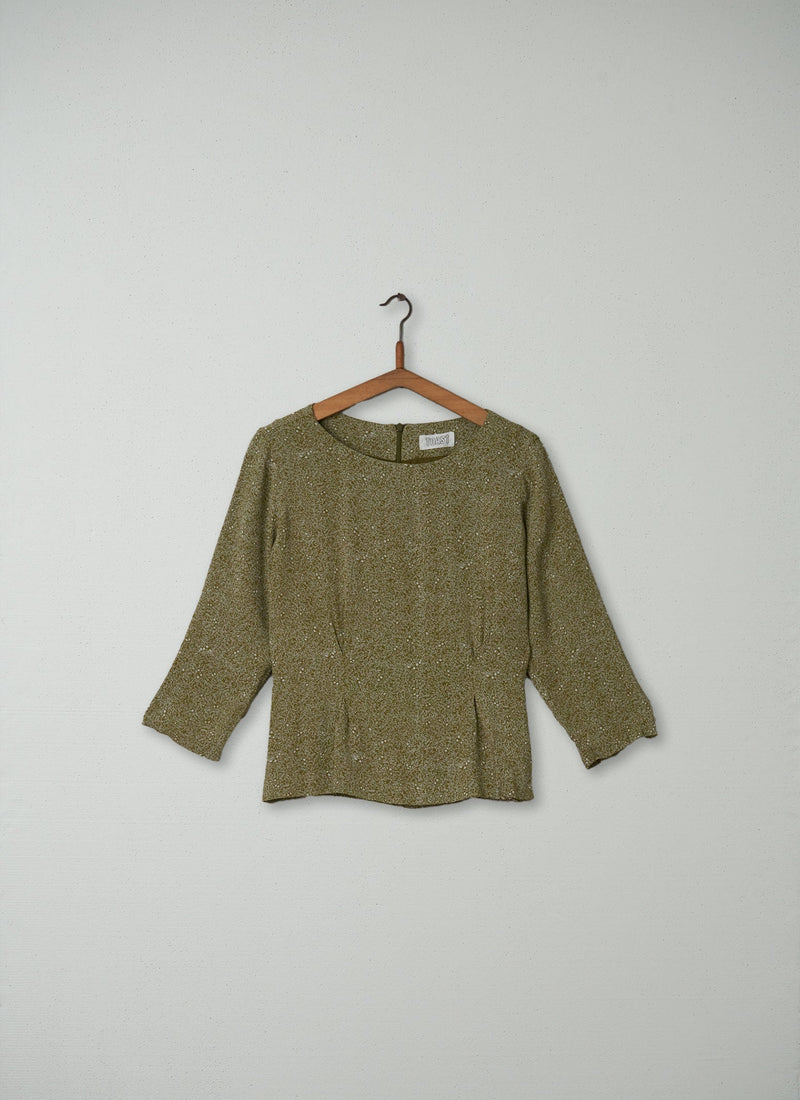 Reworn Constance Print Top Size 12 (139) | Willow