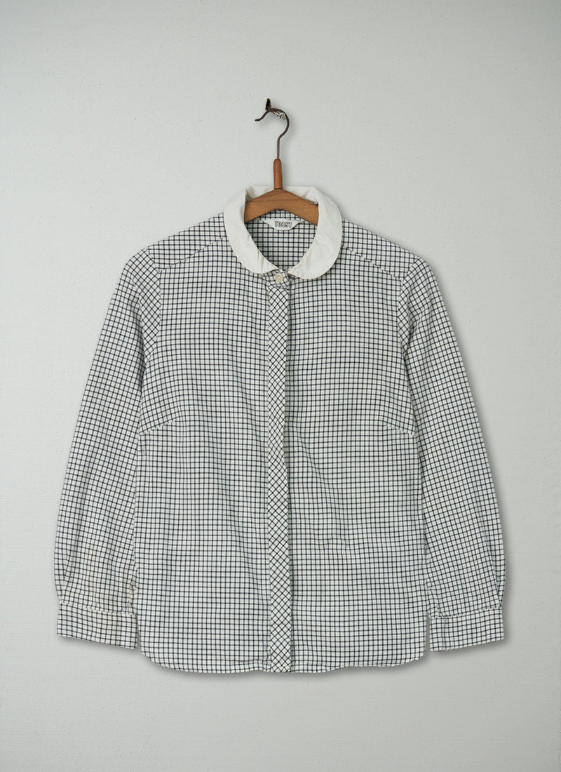 Reworn Tonal Check Shirt Size 16 (795) | Multi
