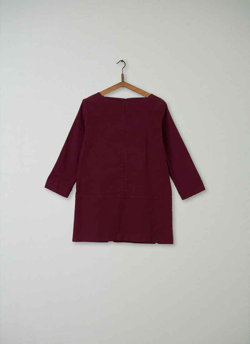 Reworn Bedford Cord Tunic Size 8 (109) | Berry