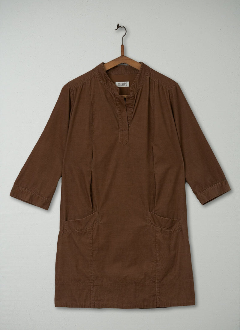 Reworn Needlecord Tunic Size 12 (231) | Caramel
