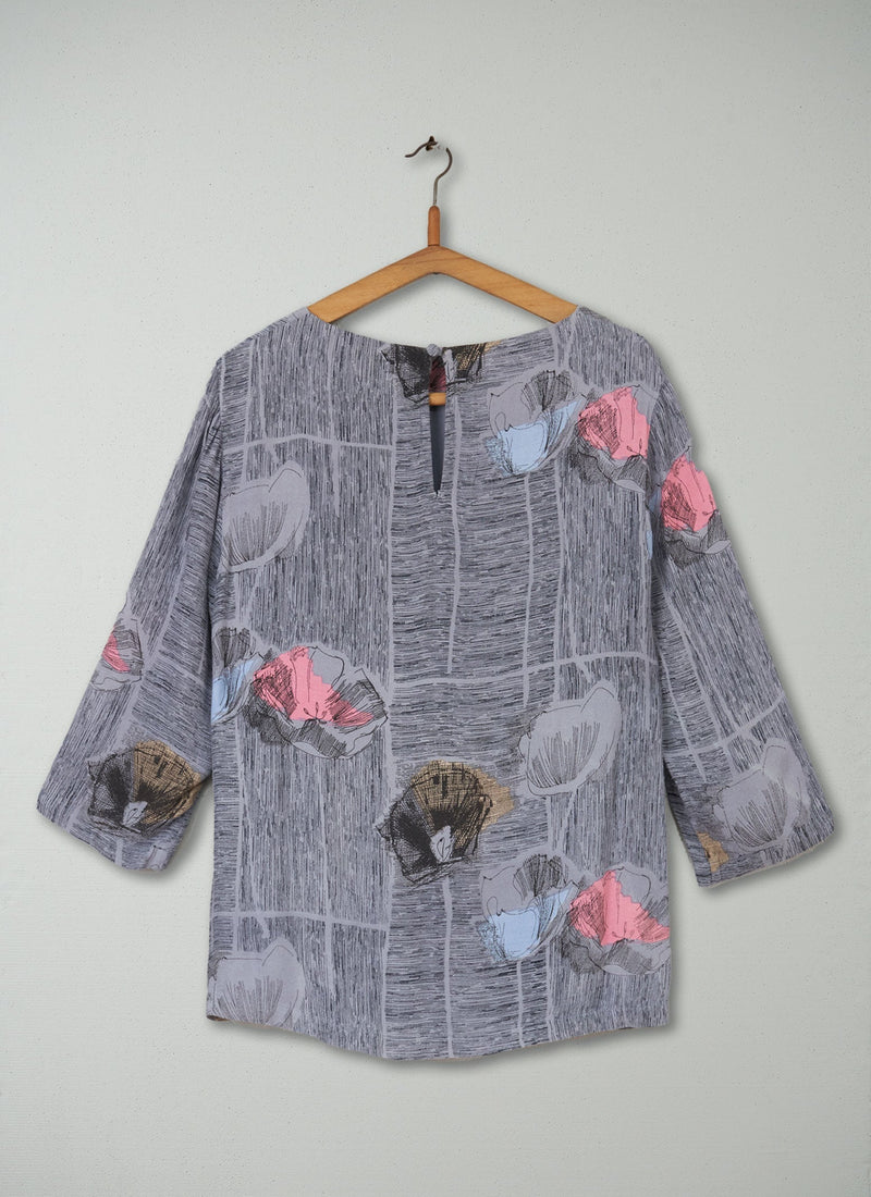 Reworn Mae Print Top Size 12 (201) | Multi