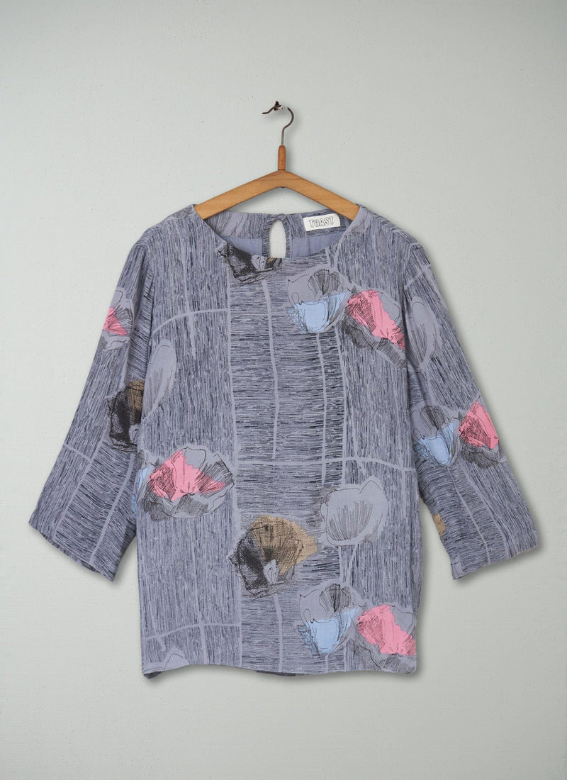 Reworn Mae Print Top Size 12 (201) | Multi