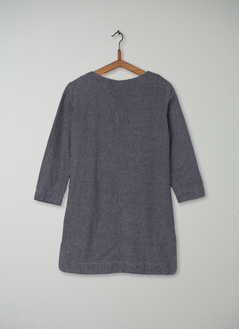 Reworn Asami Tunic Size 6 (062) | Indigo/Off White