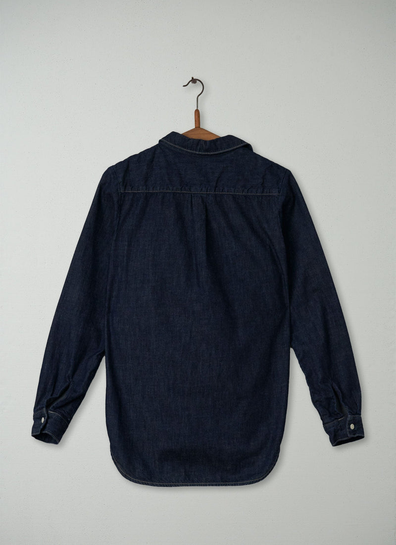 Reworn Mori Shirt Size 8 (162) | Indigo