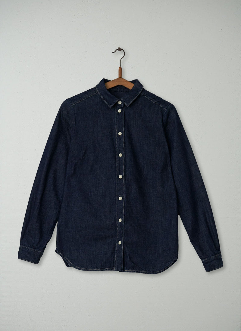 Reworn Mori Shirt Size 8 (162) | Indigo