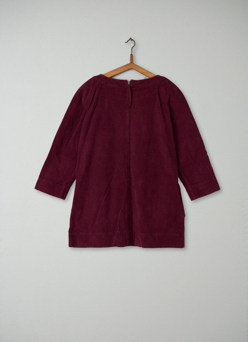 Reworn Cord Tunic Size 14 (055) | Berry
