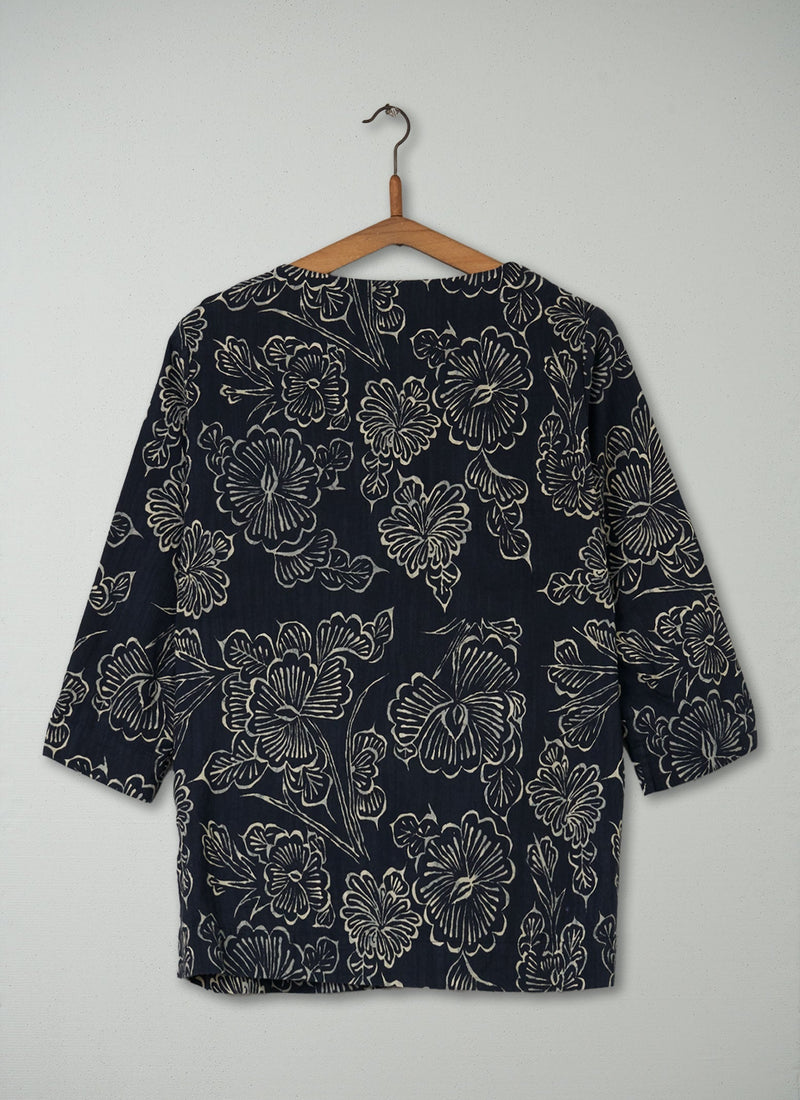 Reworn Batik Print Top Size 12 (256) | Multi