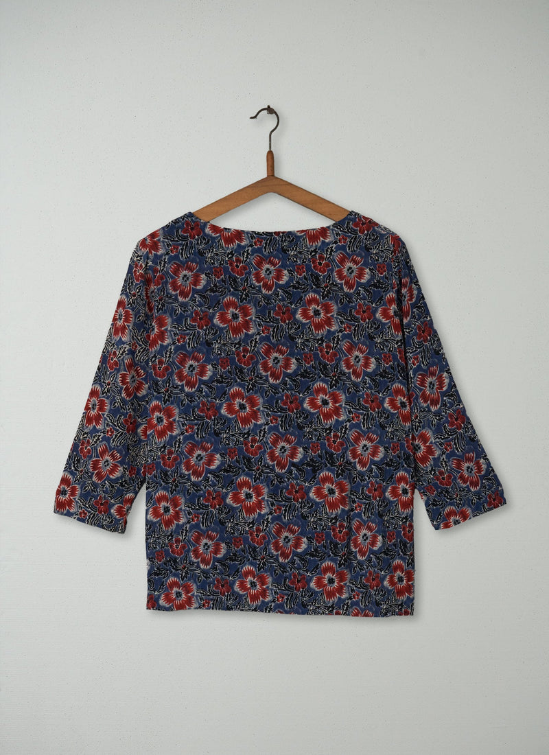 Reworn Madhuri Print Top Size 16 (678) | Multi