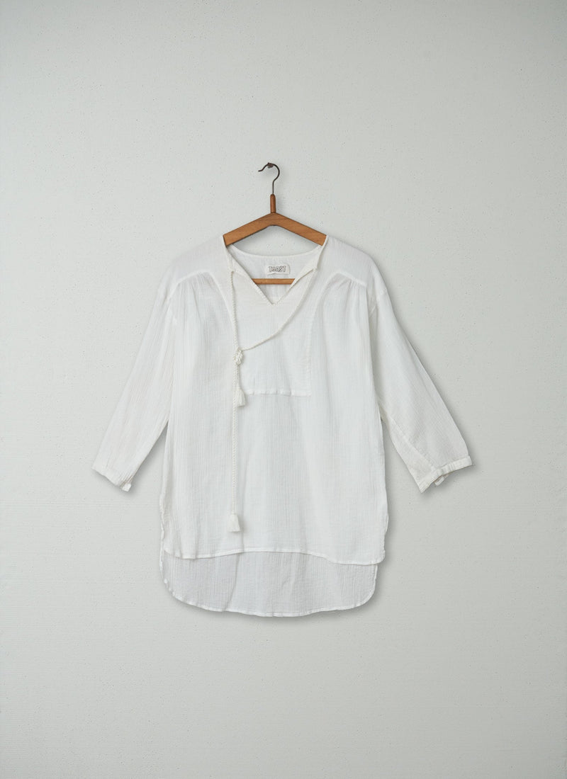 Reworn Kaftan Shirt Size 10 (126) | Off White