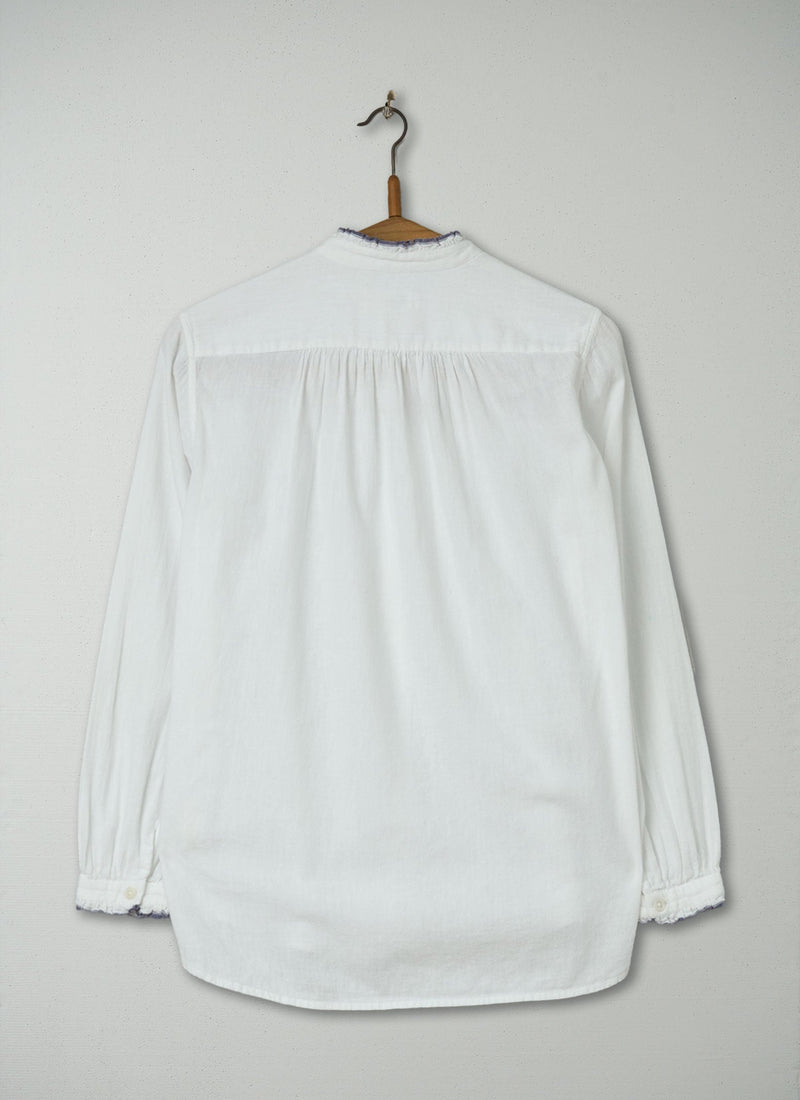 Reworn Cotton Khadi Shirt Size 8 (698) | White
