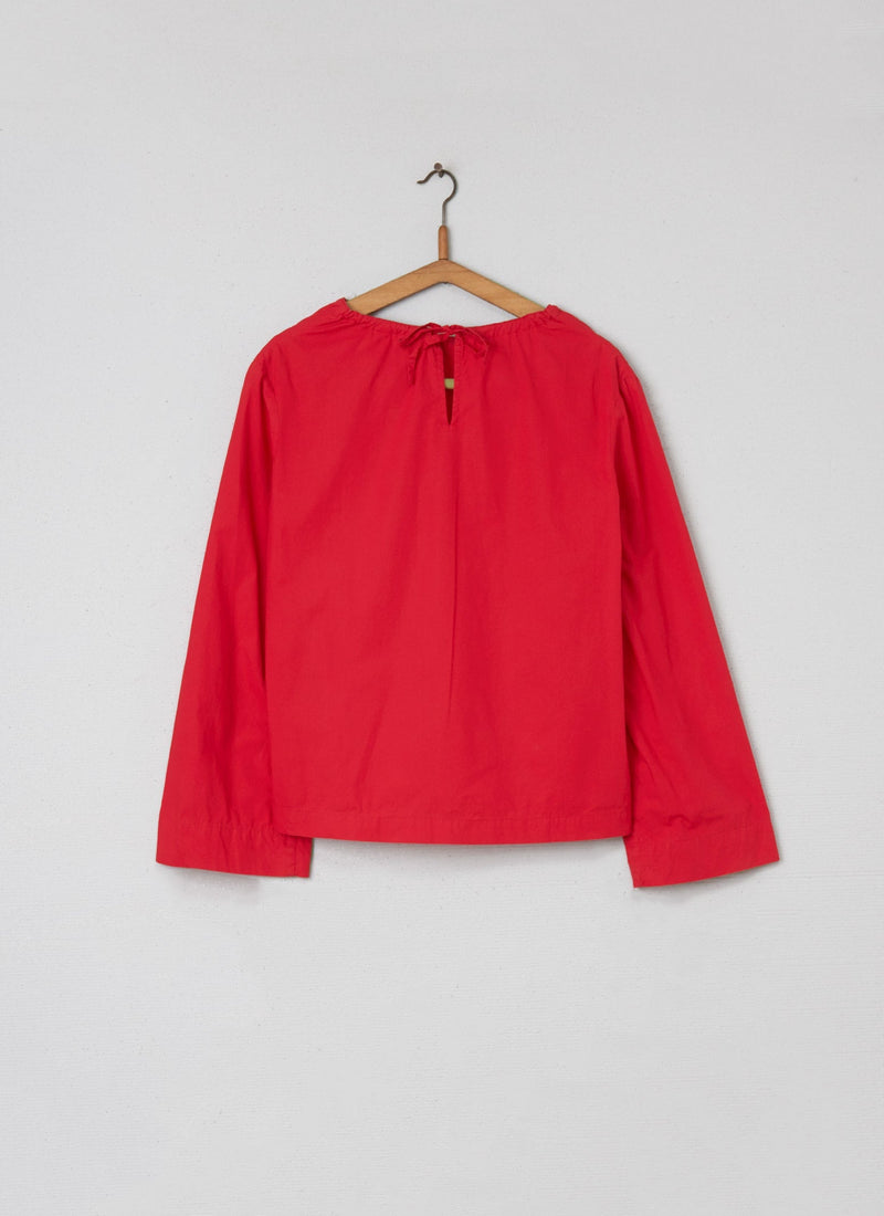 Reworn Drawstring Top Size 8 (034) | Red