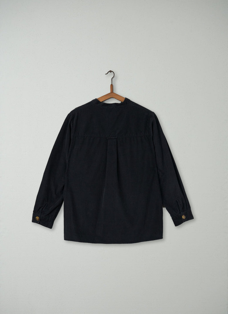 Reworn Needlecord Shirt Size 12 (116) | Black Olive