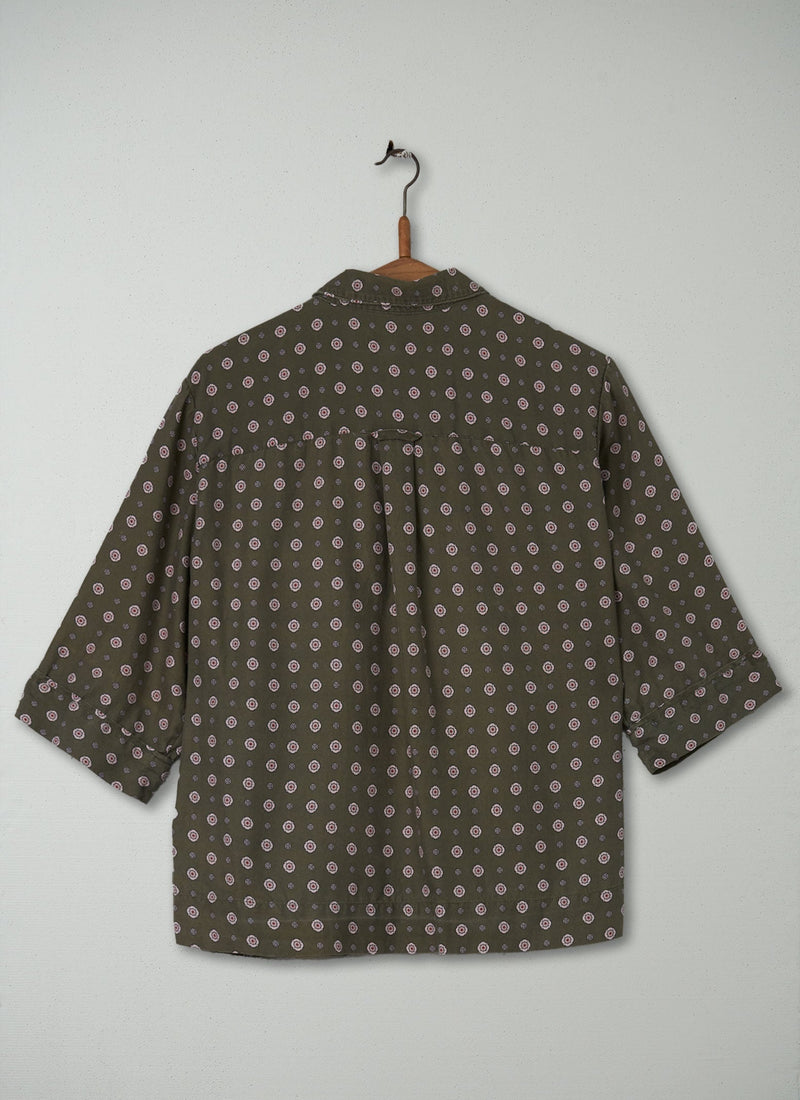 Reworn Silk Cotton PJ Top Size 10 (242) | Multi