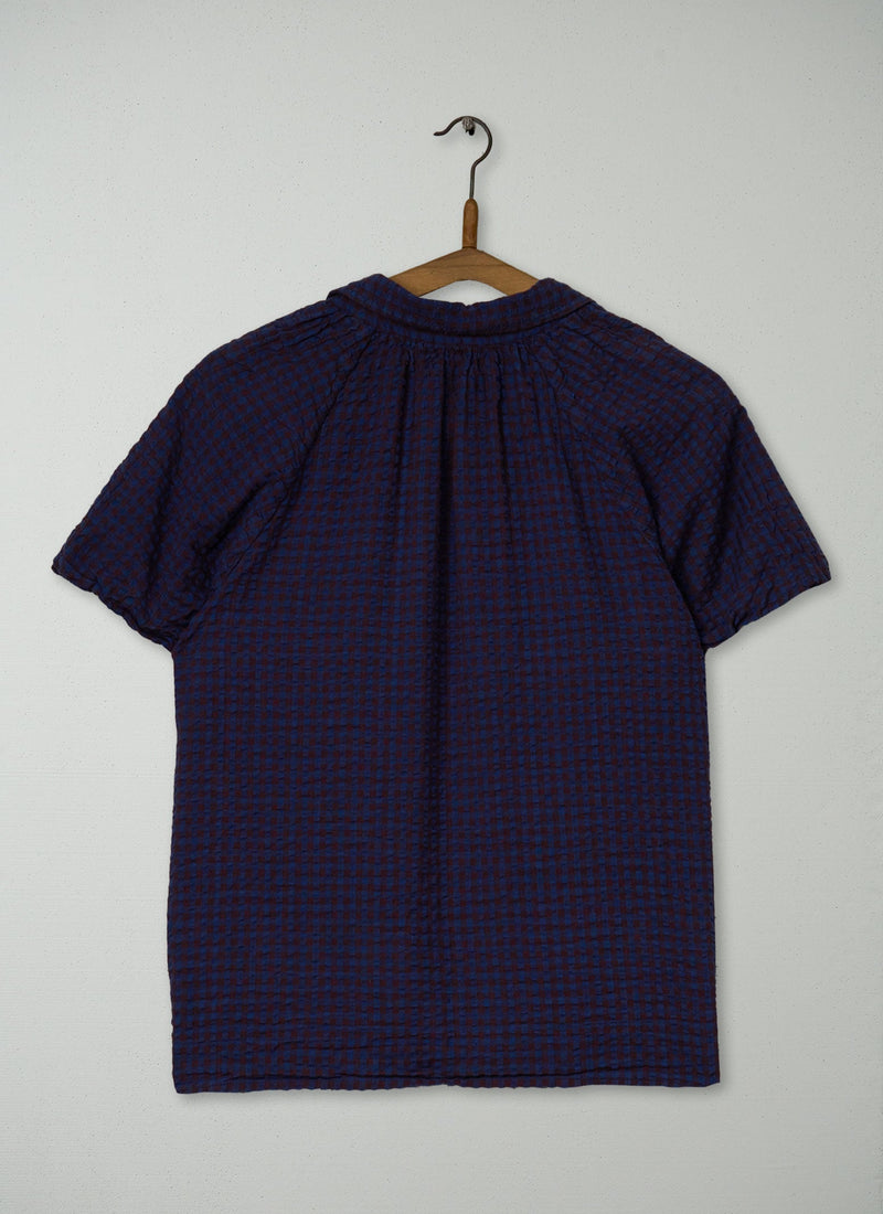 Reworn Seersucker Gingham Shirt Size 14 (891) | Multi