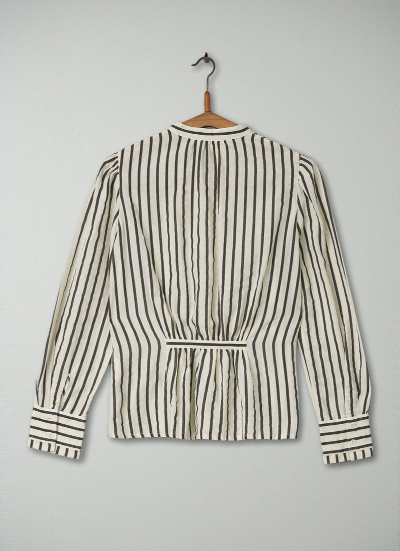Reworn Victorian Stripe Shirt Size 6 (210) | Multi