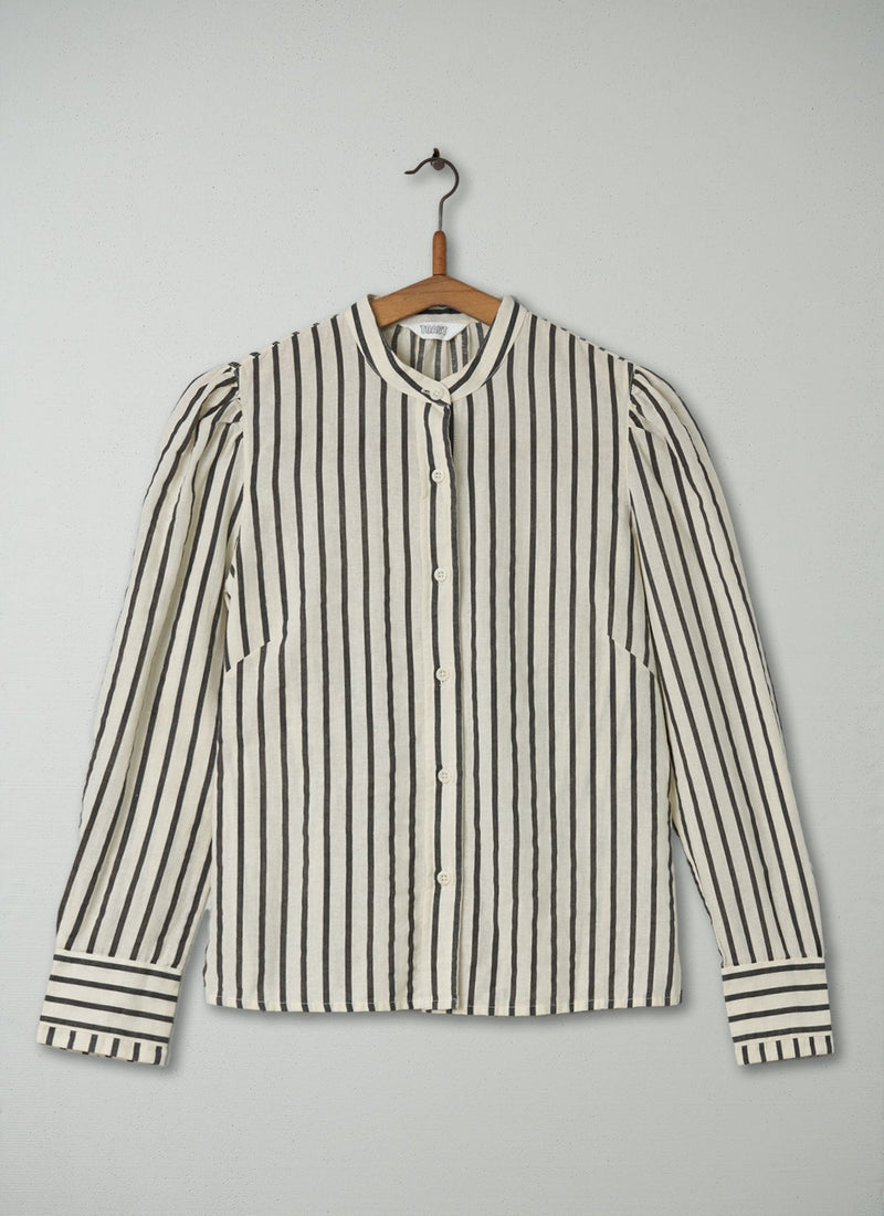 Reworn Victorian Stripe Shirt Size 6 (210) | Multi