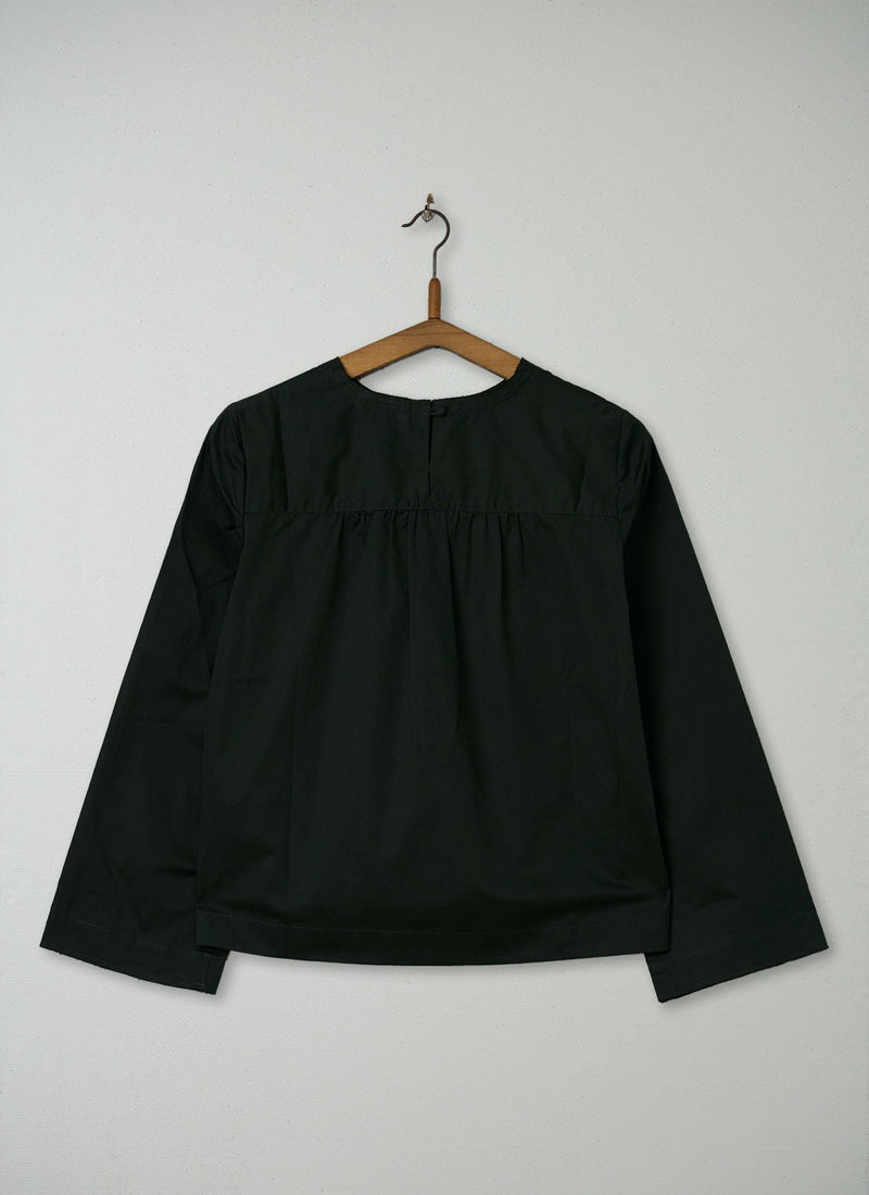 Reworn Cotton Poplin Boxy Top Size 6 (822) | Jet Set