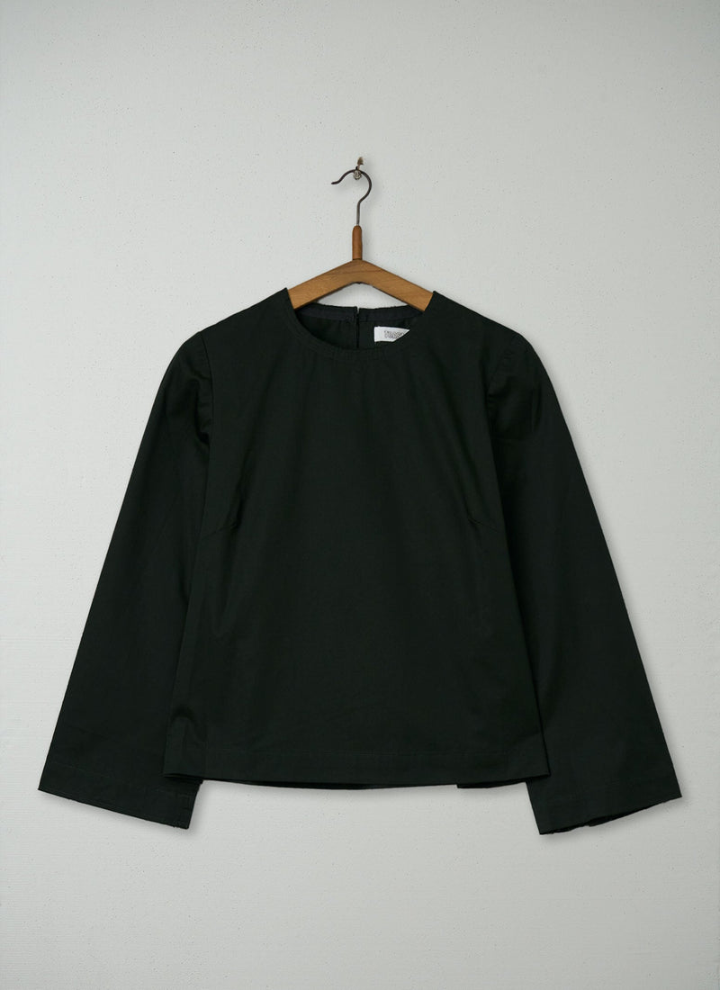 Reworn Cotton Poplin Boxy Top Size 6 (822) | Jet Set
