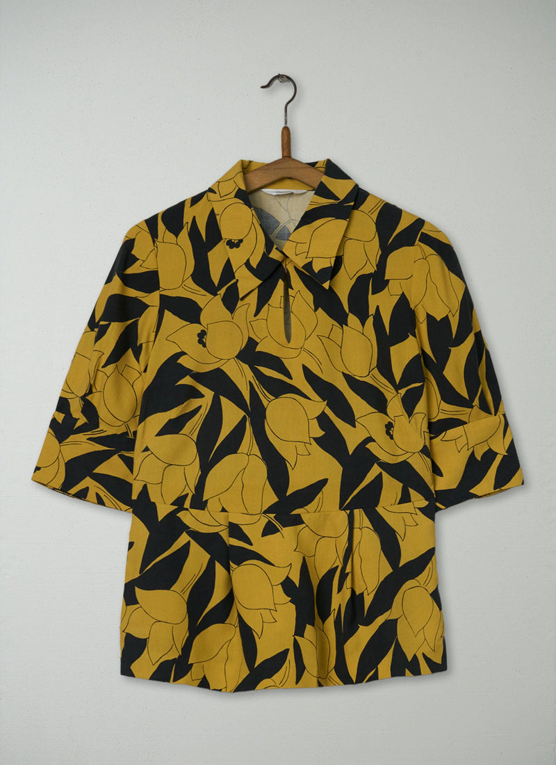 Reworn Floral Print Shirt Size 8 (911) | Multi