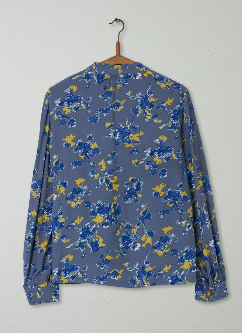 Reworn Floral Ruffle Shirt Size 6 (261) | Multi