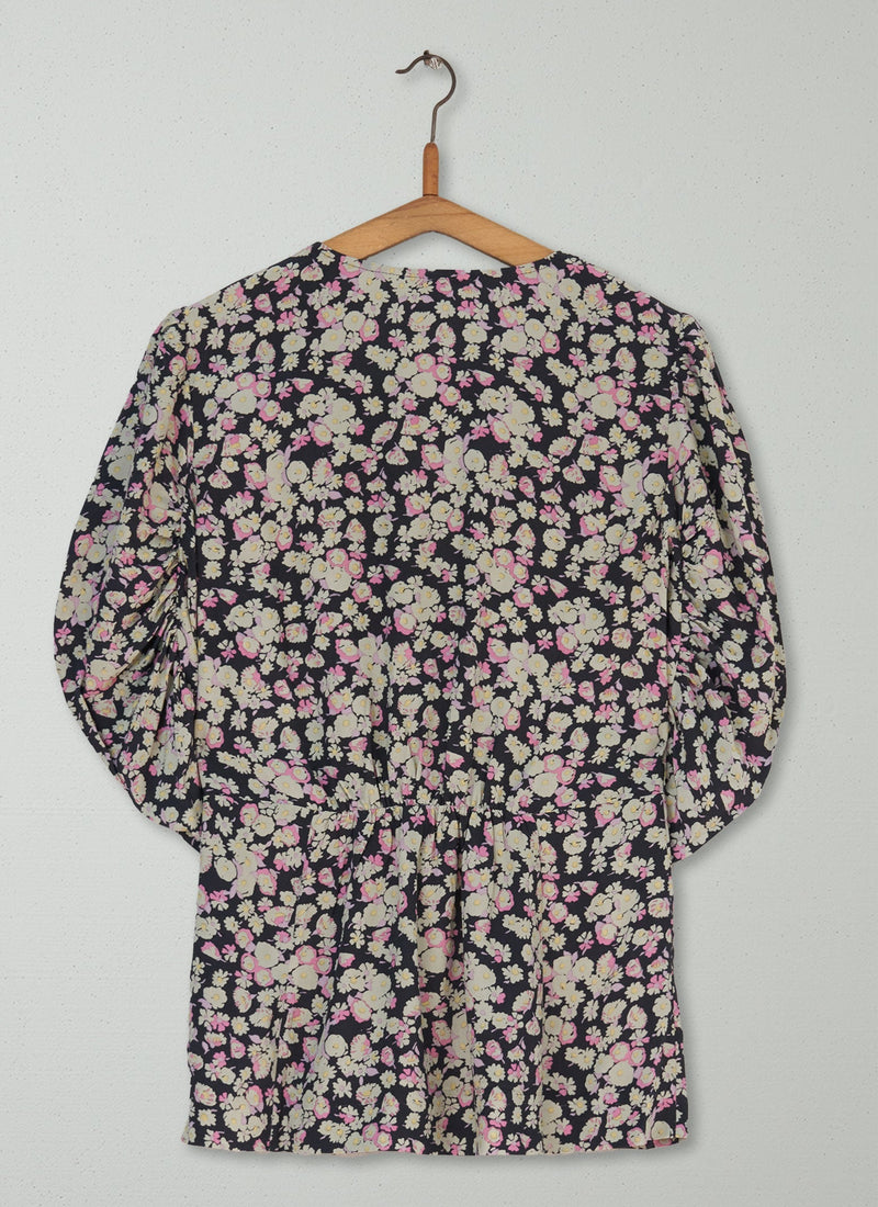 Reworn Floral Print Top Size 6 (260) | Multi