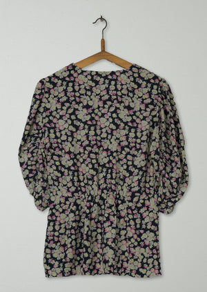 Reworn Floral Print Top Size 6 (620) | Multi